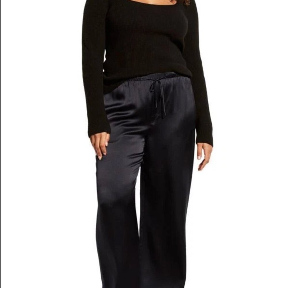 Vince Women Silk Drawstring Pants